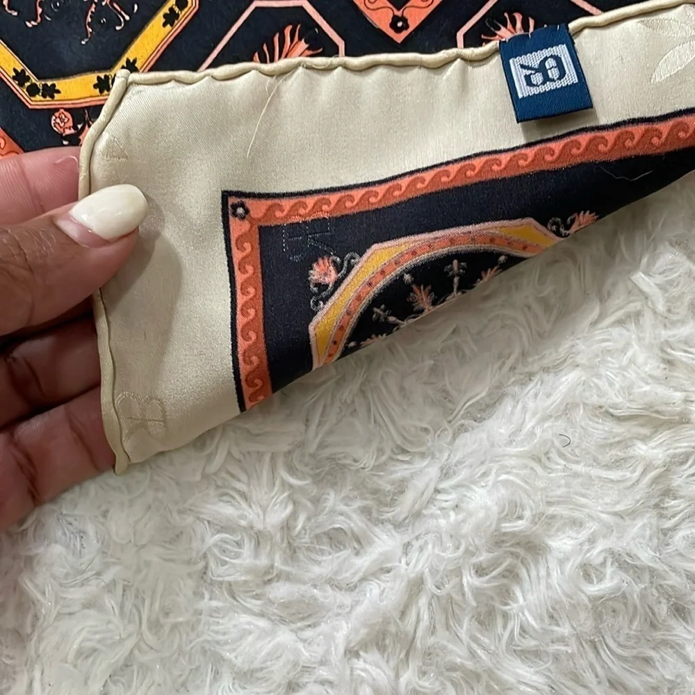 Renato Balestra Silk Scarf with Ornate Design